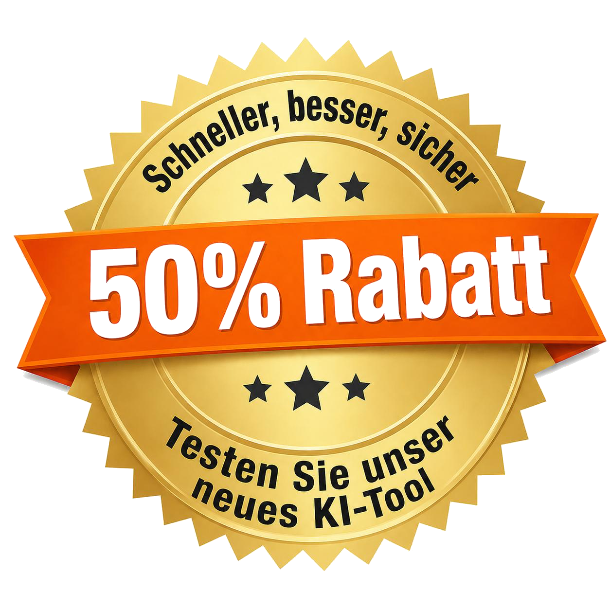 50% Rabatt – Schneller, besser, sicher
