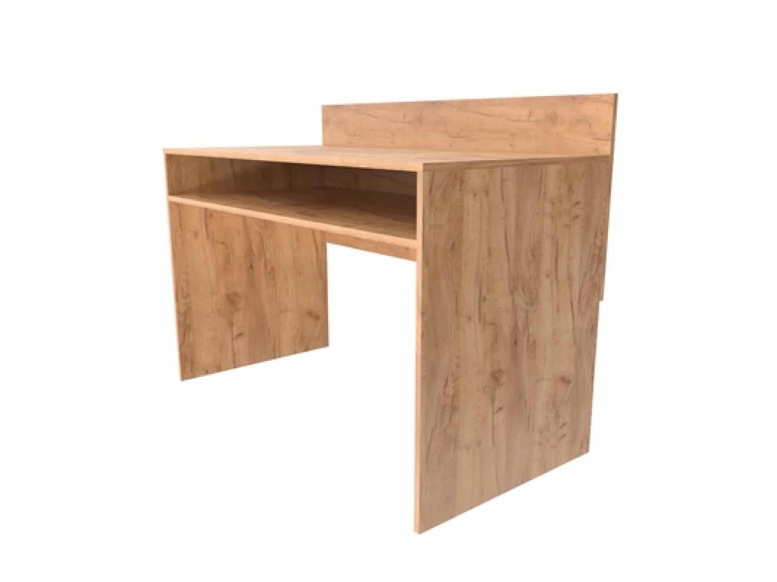 Стол П-образный с полкой и царгой 1200*750*600